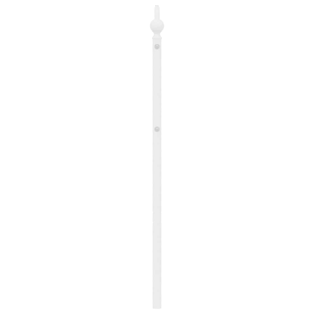Kovové Náhradní Čelo Postele Bílé 193 Cm