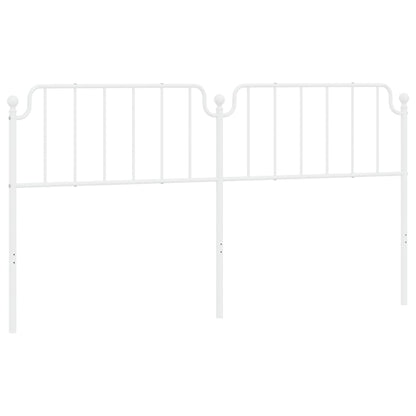 Kovové Náhradní Čelo Postele Bílé 200 Cm