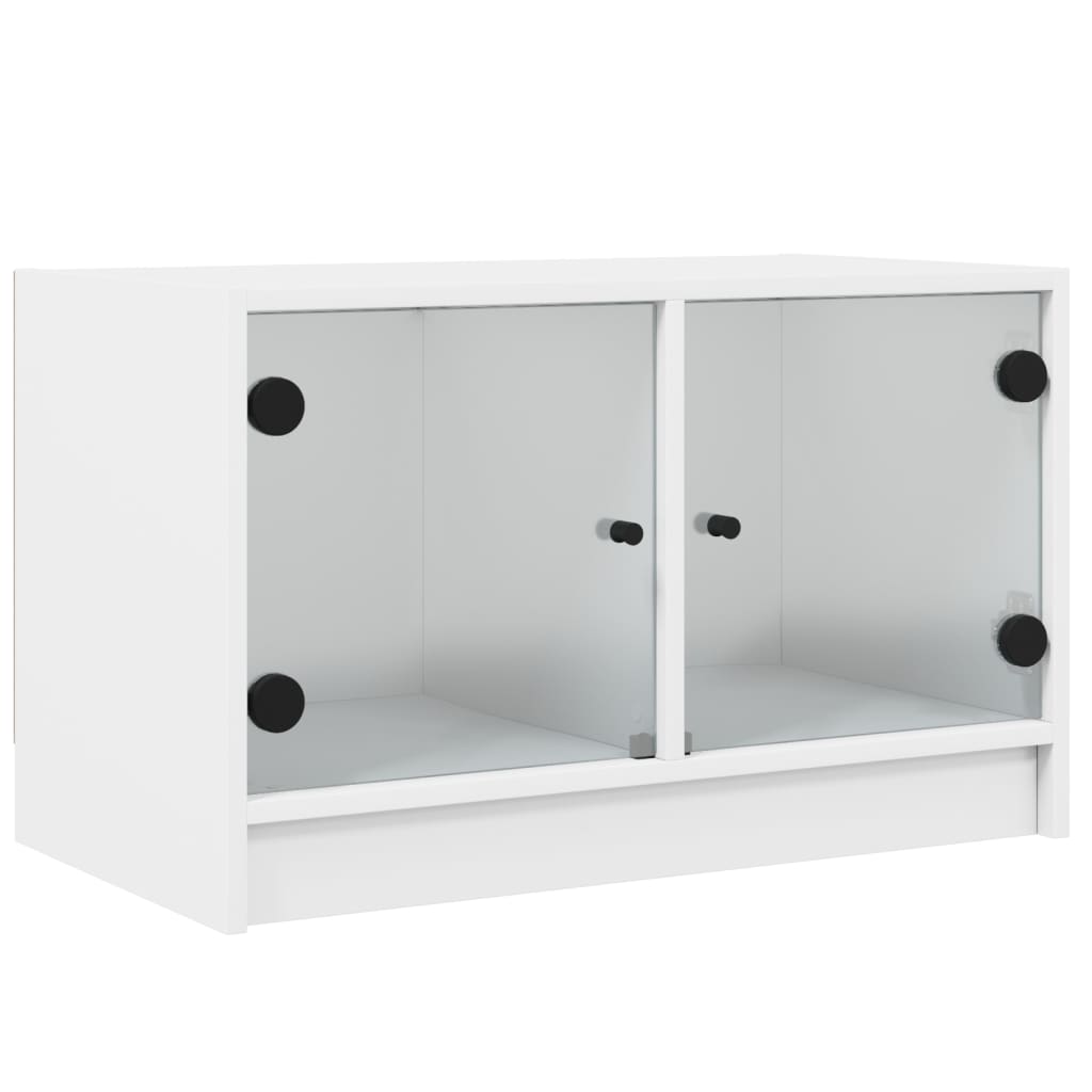 Tv Skříňka Se Skleněnými Dvířky 68X37X42 Cm