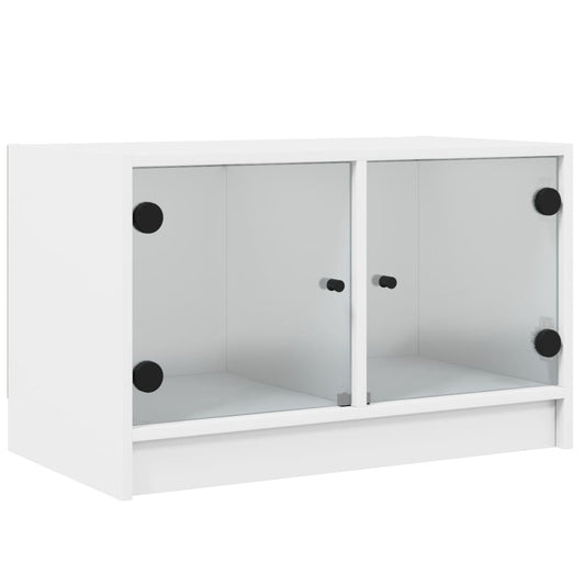 Tv Skříňka Se Skleněnými Dvířky 68X37X42 Cm