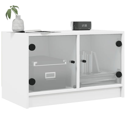 Tv Skříňka Se Skleněnými Dvířky 68X37X42 Cm