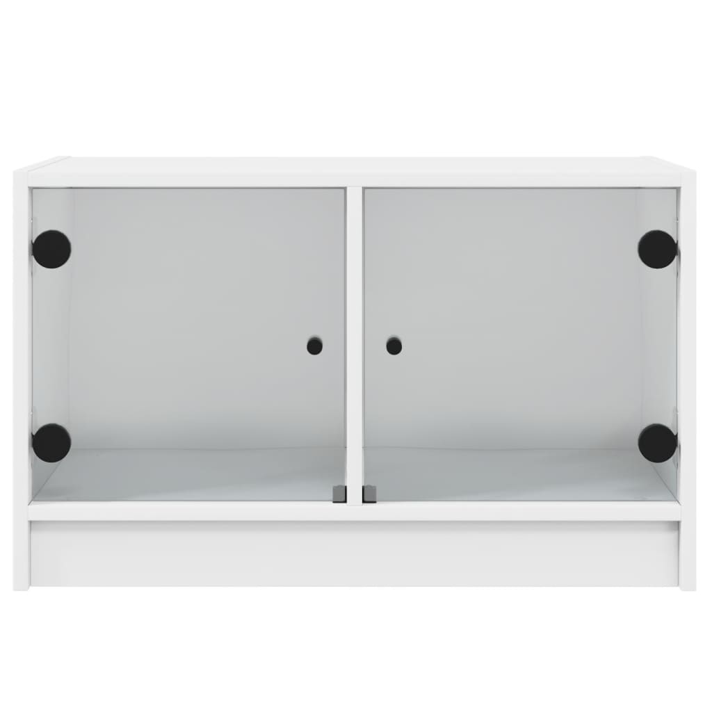 Tv Skříňka Se Skleněnými Dvířky 68X37X42 Cm