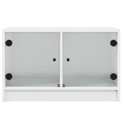 Tv Skříňka Se Skleněnými Dvířky 68X37X42 Cm