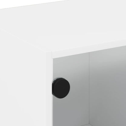 Tv Skříňka Se Skleněnými Dvířky 102X37X42 Cm