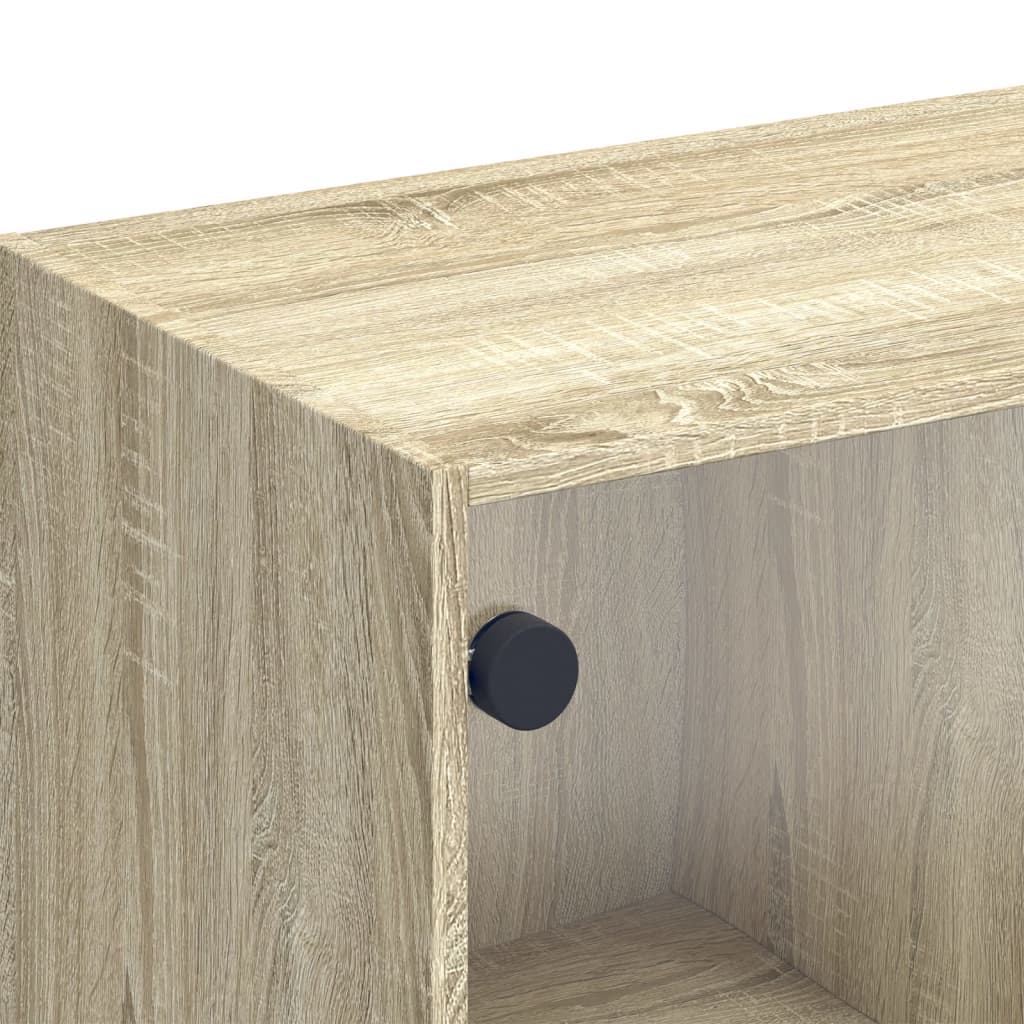 Tv Skříňka Se Skleněnými Dvířky 102X37X42 Cm