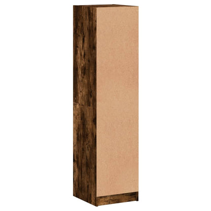 Highboard Se Skleněnými Dvířky 35 X 37 X 142 Cm