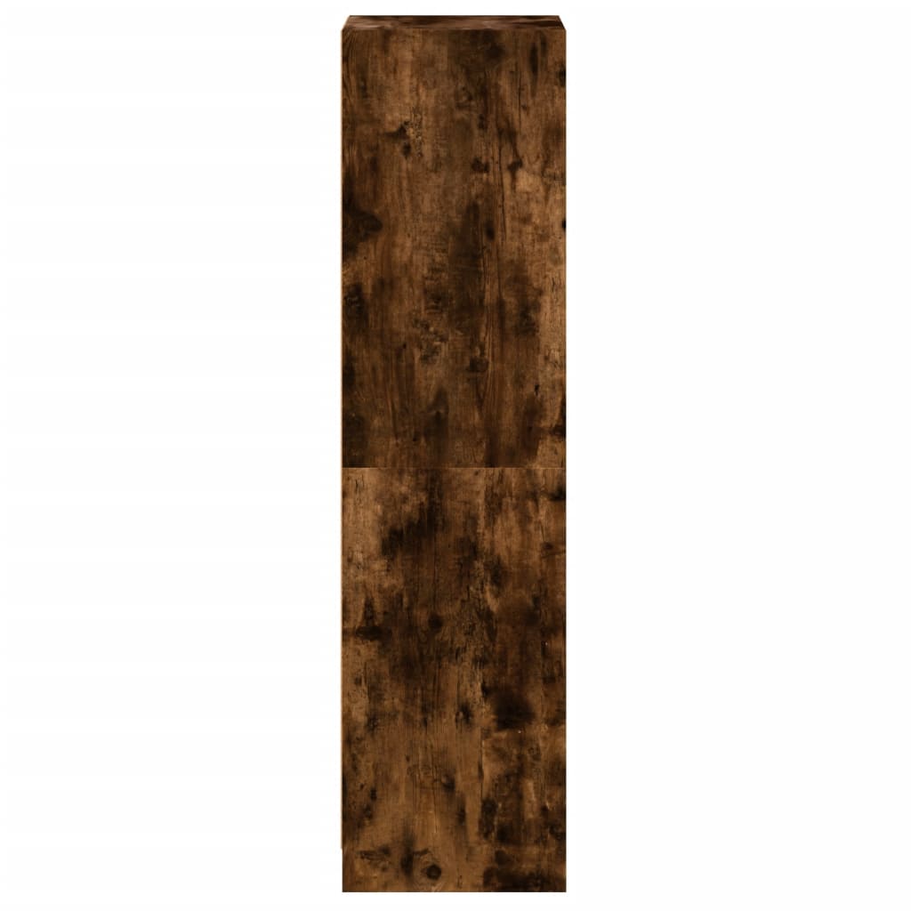 Highboard Se Skleněnými Dvířky 35 X 37 X 142 Cm