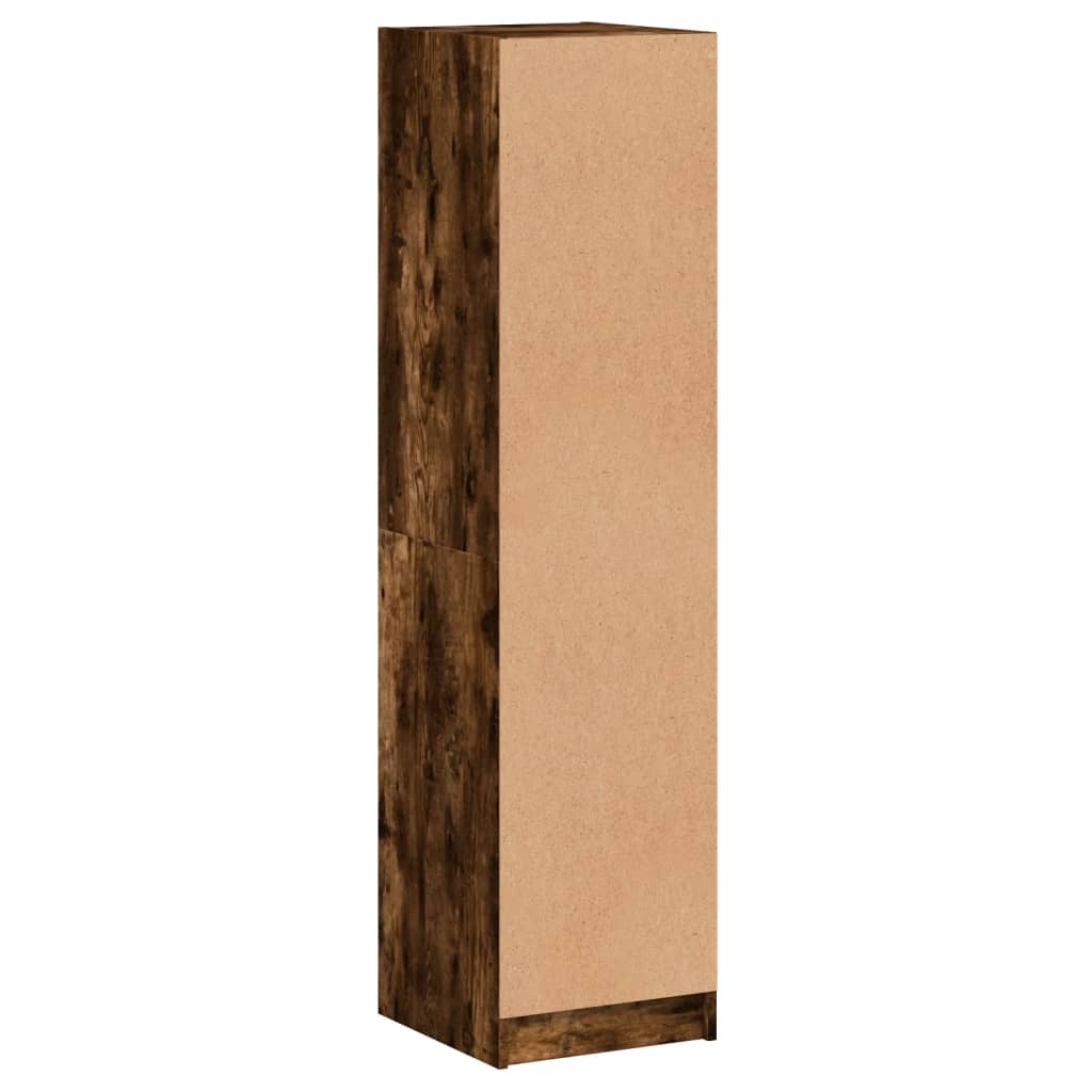 Highboard Se Skleněnými Dvířky 35 X 37 X 142 Cm