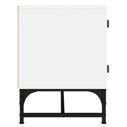 Tv Skříňka Se Skleněnými Dvířky 102 X 37 X 50 Cm
