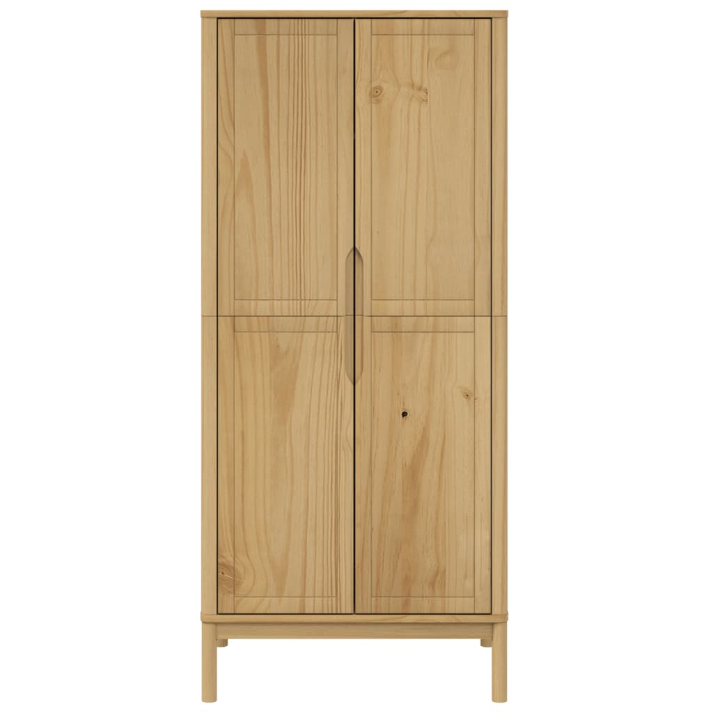 Šatní Skříň Floro 77X53X171 Cm Masivní Borovice