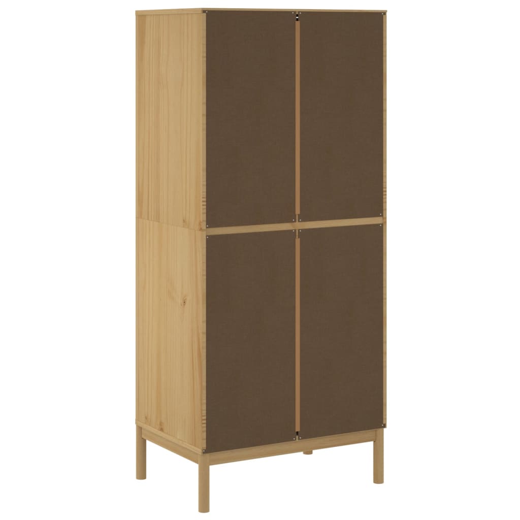Šatní Skříň Floro 77X53X171 Cm Masivní Borovice