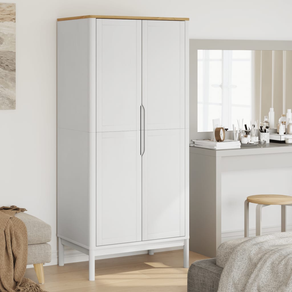 Šatní Skříň Floro 77X53X171 Cm Masivní Borovice
