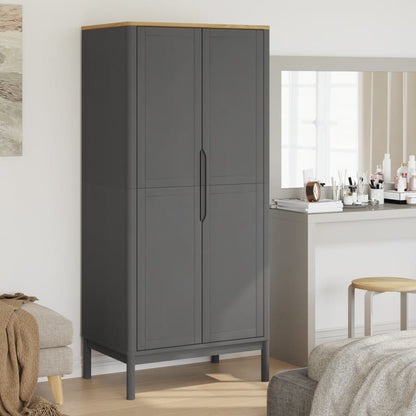Šatní Skříň Floro 77X53X171 Cm Masivní Borovice