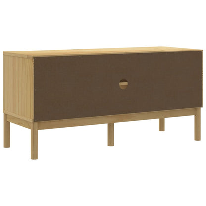 Tv Stolek Floro Voskově Hnědý 114X43X55 Cm Masivní Borové Dřevo