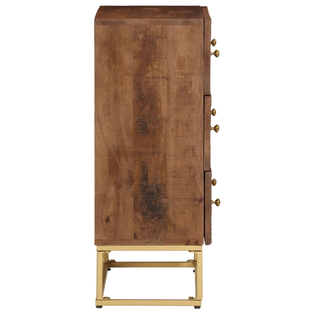 Komoda Se Zásuvkami Masivní Mangovník A Železo