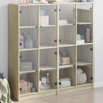 Highboard S Dvířky 68 X 37 X 142 Cm Kompozitní Dřevo