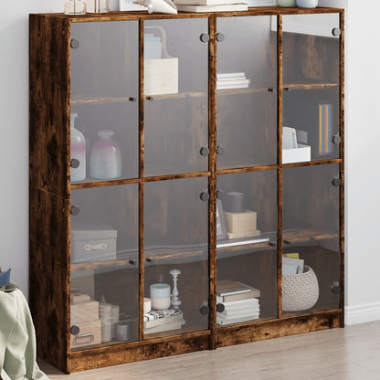 Highboard S Dvířky 68 X 37 X 142 Cm Kompozitní Dřevo