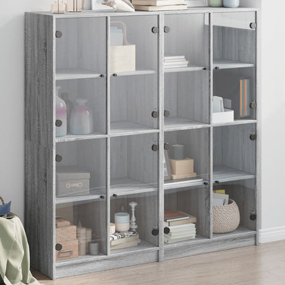 Highboard S Dvířky 68 X 37 X 142 Cm Kompozitní Dřevo