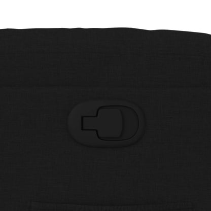 Zvedací Polohovací Křeslo Černé Textil Černá