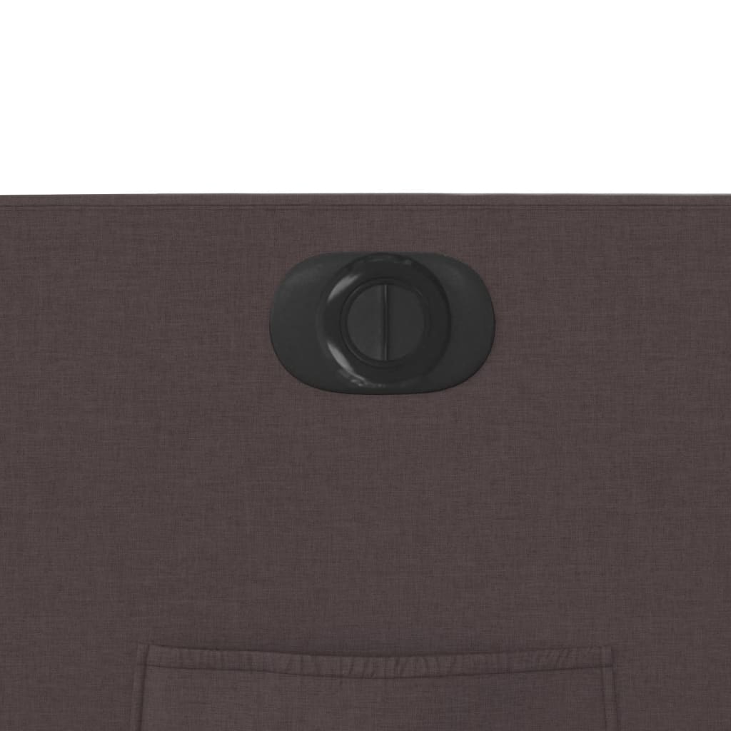 Elektrické Polohovací Křeslo Tmavě Hnědé Textil Tmavě Hnědá