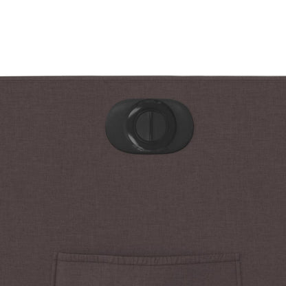 Elektrické Polohovací Křeslo Tmavě Hnědé Textil Tmavě Hnědá