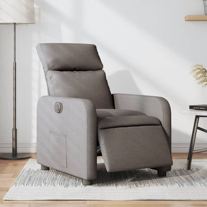 Polohovací Křeslo Textil Taupe