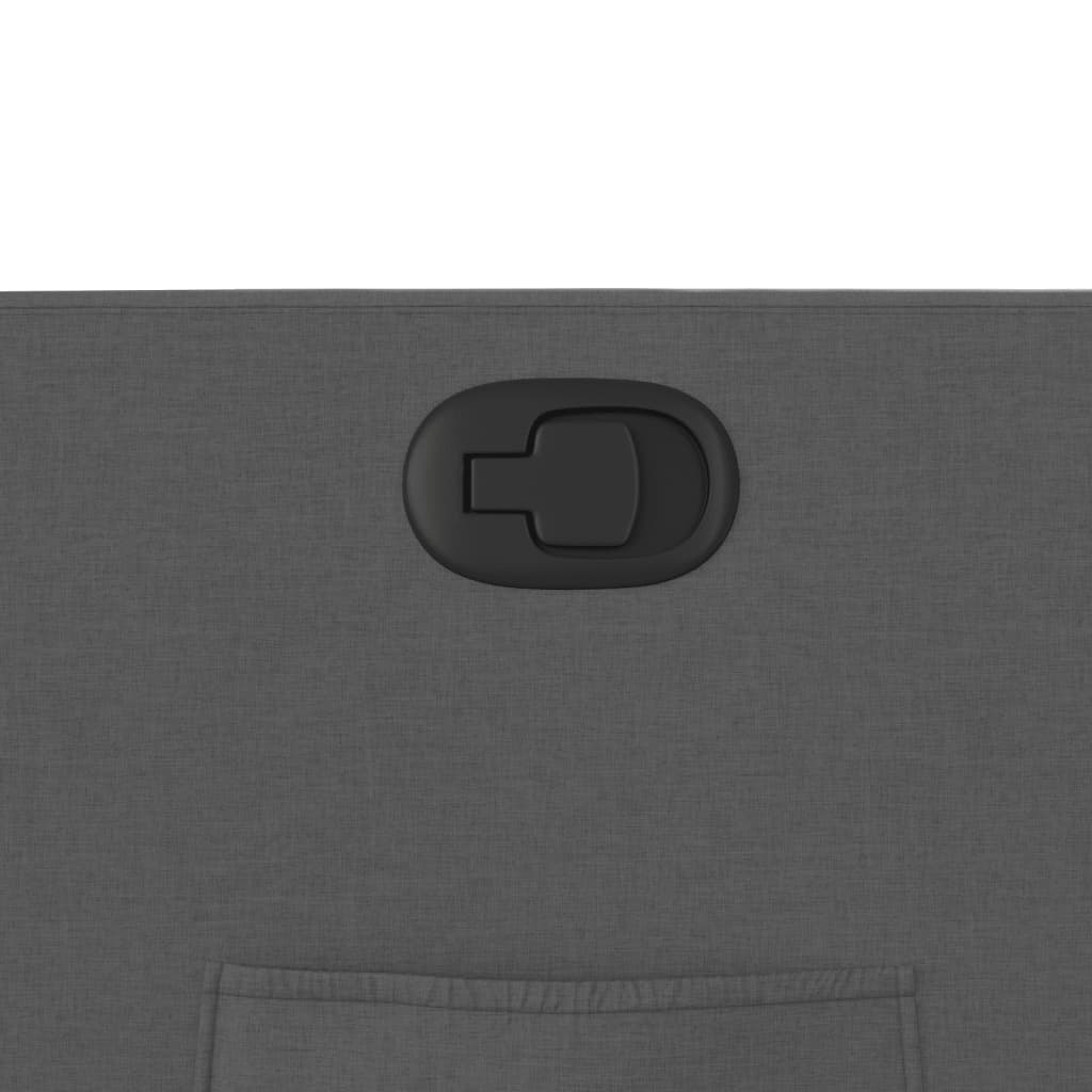 Zvedací Polohovací Křeslo Tmavě Šedé Textil Tmavě Šedá