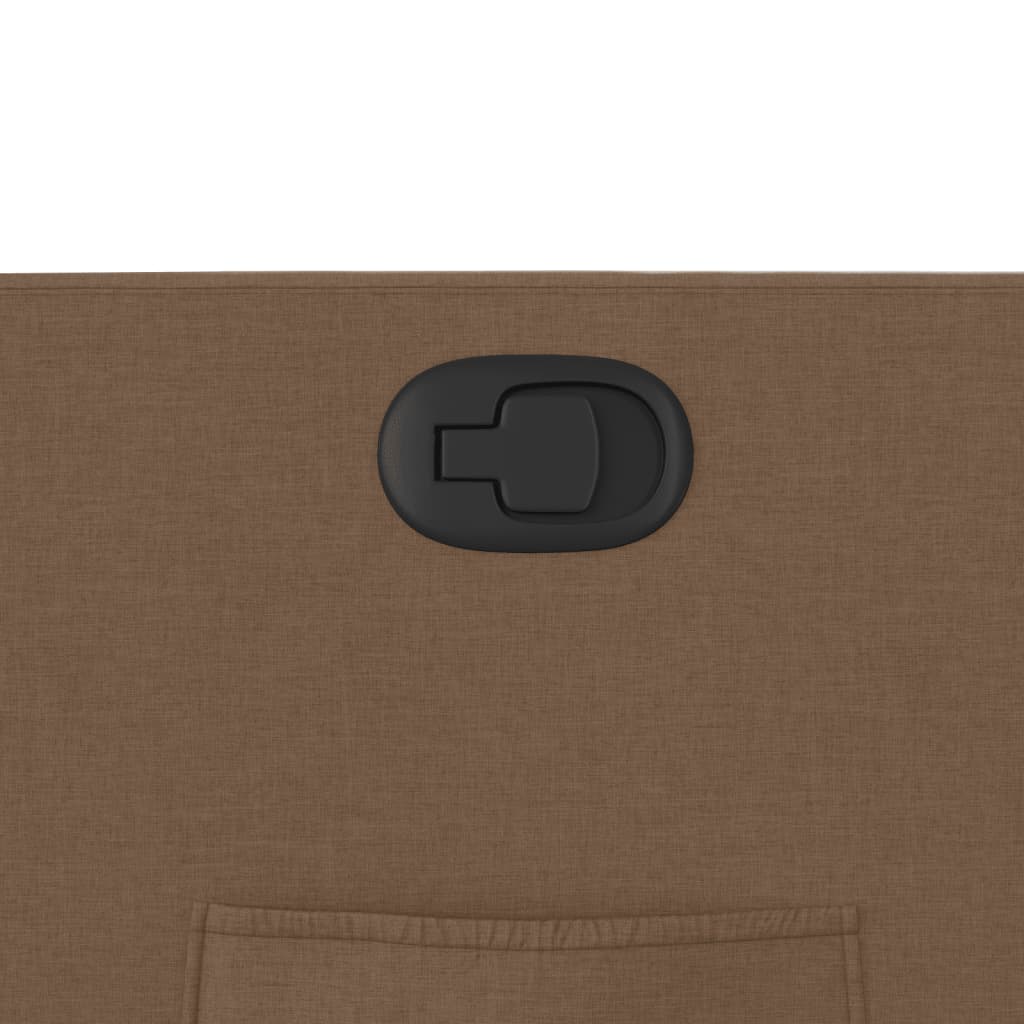 Zvedací Polohovací Křeslo Hnědé Textil Hnědá