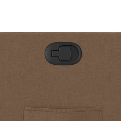 Zvedací Polohovací Křeslo Hnědé Textil Hnědá