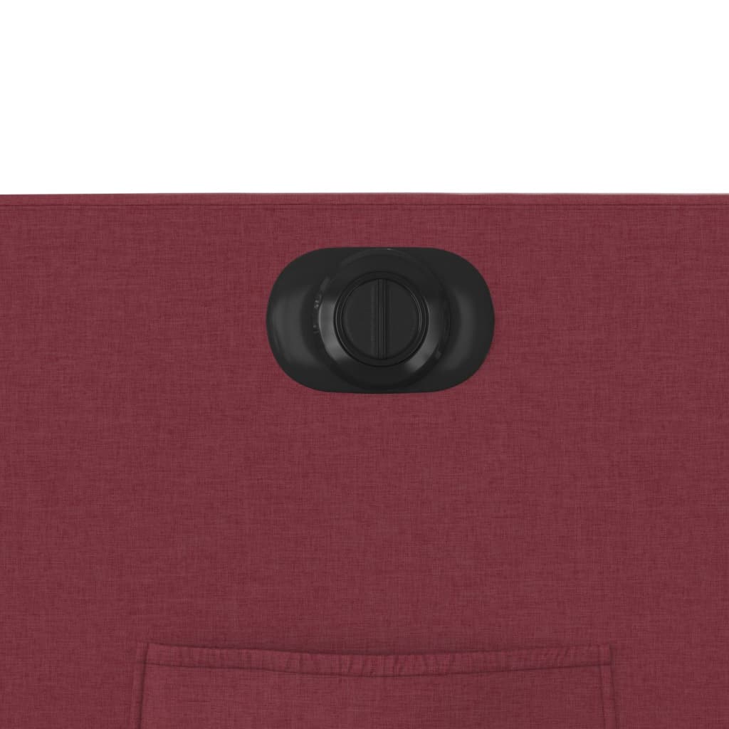 Elektrické Polohovací Křeslo Vínové Textil Vínová Červená
