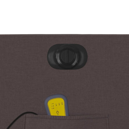 Elektrické Zvedací Masážní Polohovací Křeslo Tmavě Hnědé Textil Tmavě Hnědá