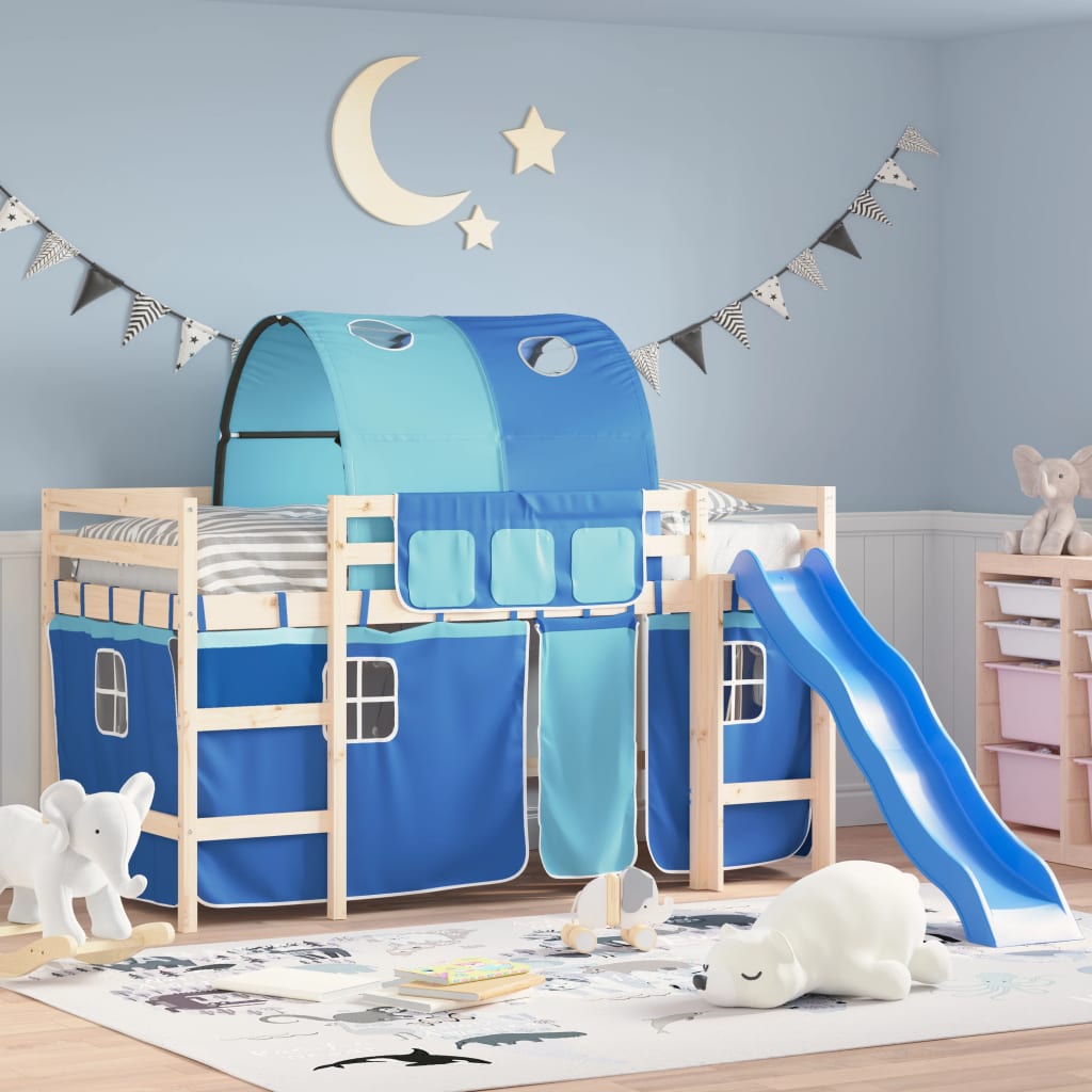 Závěsy Na Patrovou Postel S Tunelem Růžové Polyester