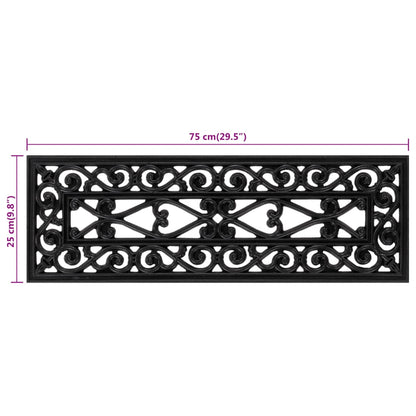 Nášlapy Na Schody 10 Ks 25 X 75 Cm Guma Kouřový Dub