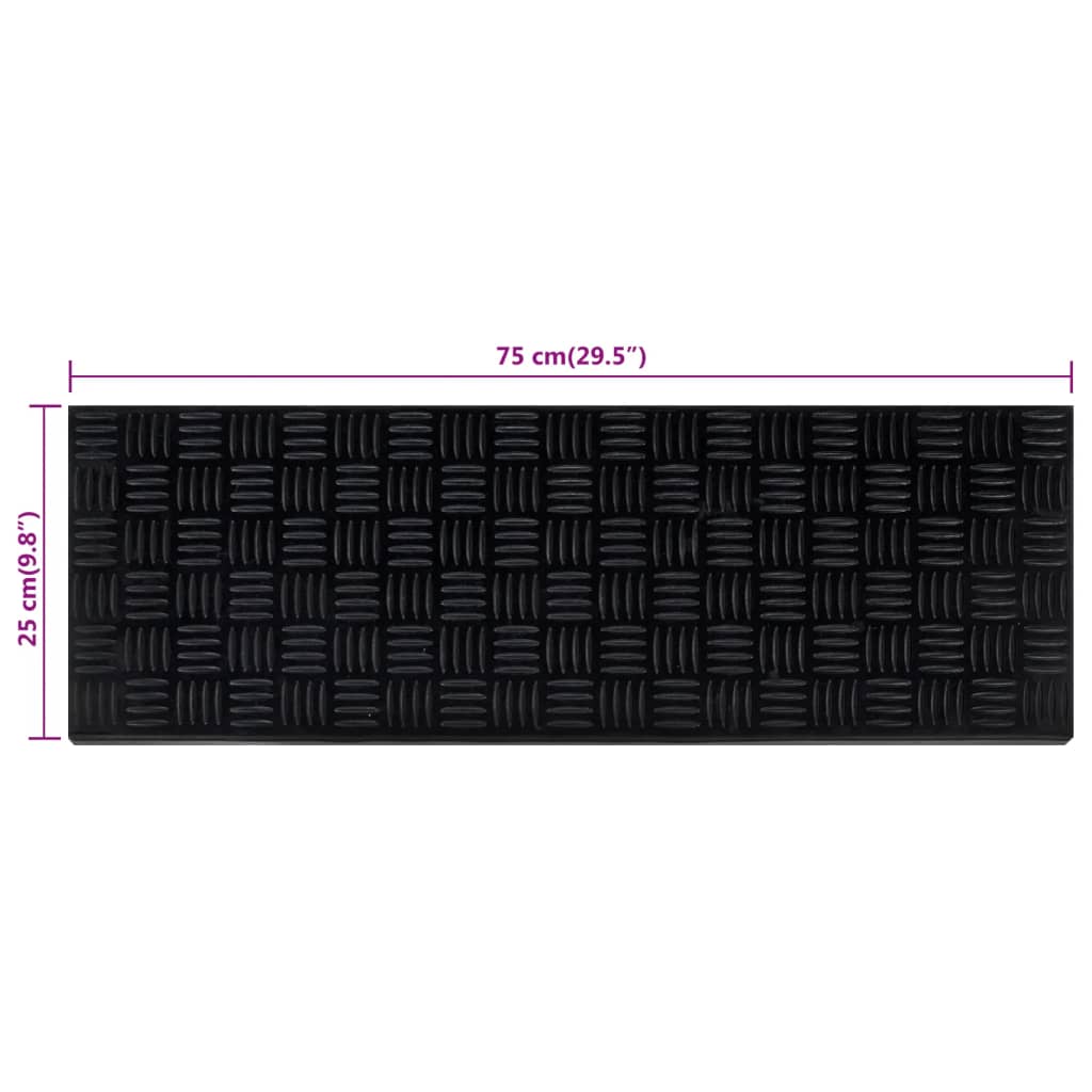 Nášlapy Na Schody 5 Ks 25 X 75 Cm Guma Kouřový Dub