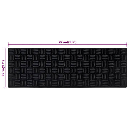 Nášlapy Na Schody 5 Ks 25 X 75 Cm Guma Kouřový Dub