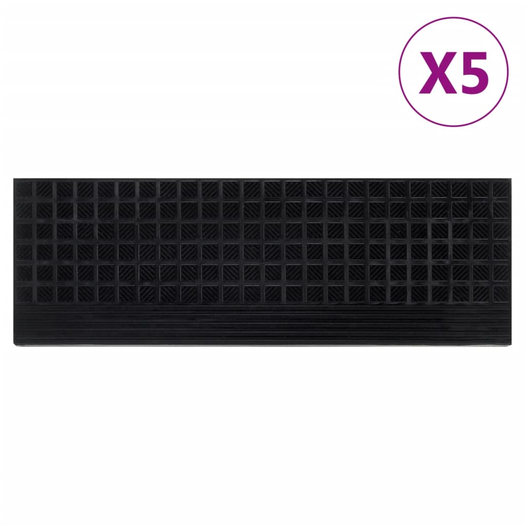Nášlapy Na Schody 5 Ks 25 X 75 Cm Guma