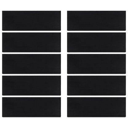 Nášlapy Na Schody 10 Ks 25 X 75 Cm Guma Kouřový Dub