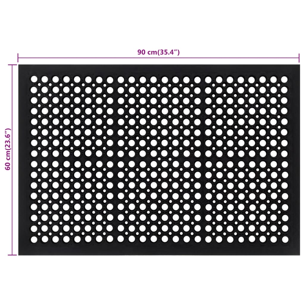 Rohožka Před Dveře Obdélníková 60 X 90 Cm Guma