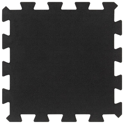 Gumové Podlahové Dlaždice 9 Ks Černé 16 Mm 30 X 30 Cm