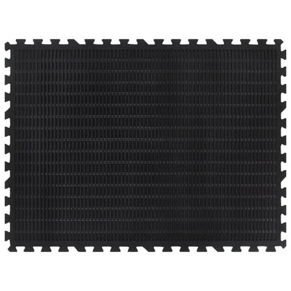 Gumová Podlahová Dlaždice Černá 12 Mm 90 X 120 Cm