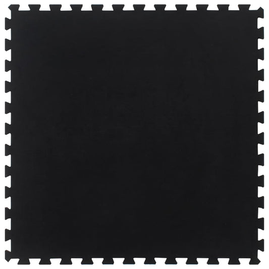 Gumová podlahová dlaždice černá 12 mm 100 x 100 cm