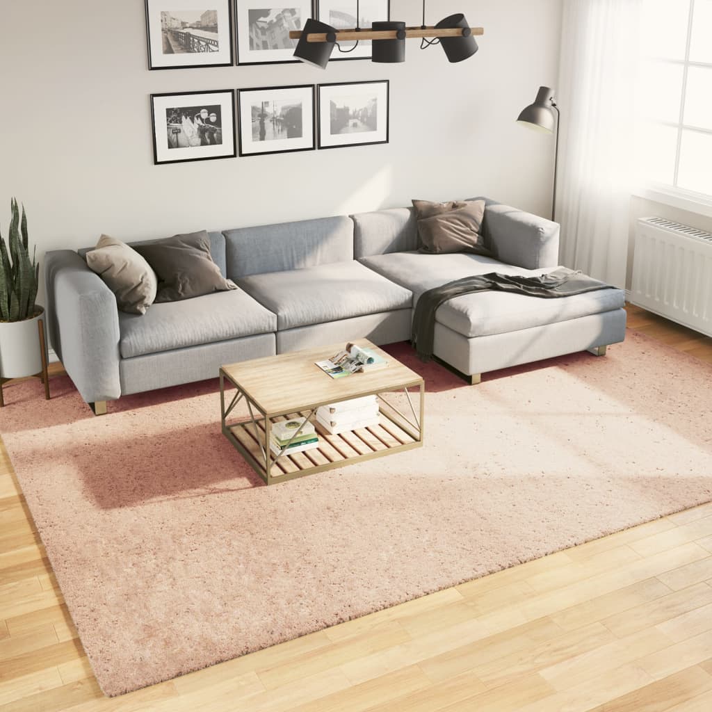 Koberec Huarte Krátký Vlas Měkký A Pratelný Blush Načervenalá