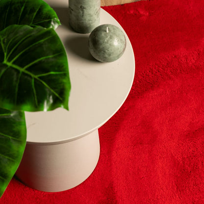 Koberec Huarte Krátký Vlas Měkký A Pratelný Červený Červená