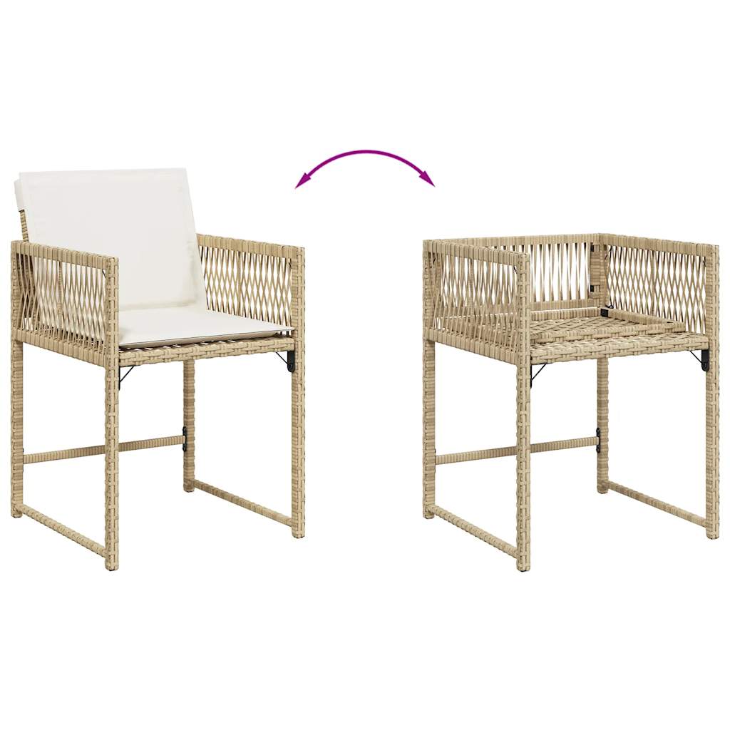 Zahradní Křesla S Poduškami 4 Ks Polyratan