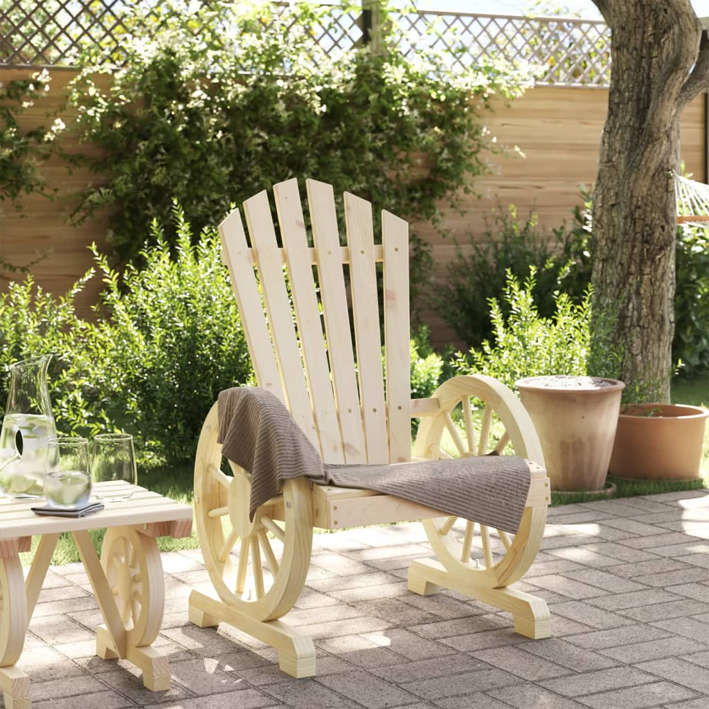 Zahradní Židle Adirondack Masivní Jedlové Dřevo Růžové