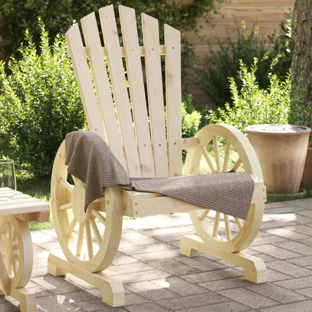 Zahradní Židle Adirondack Masivní Jedlové Dřevo Růžové