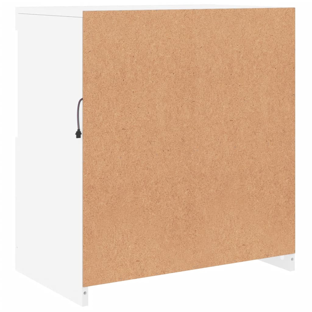 Příborník S Led Osvětlením Bílý 60,5 X 37 X 67 Cm