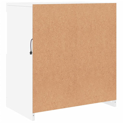 Příborník S Led Osvětlením Bílý 60,5 X 37 X 67 Cm