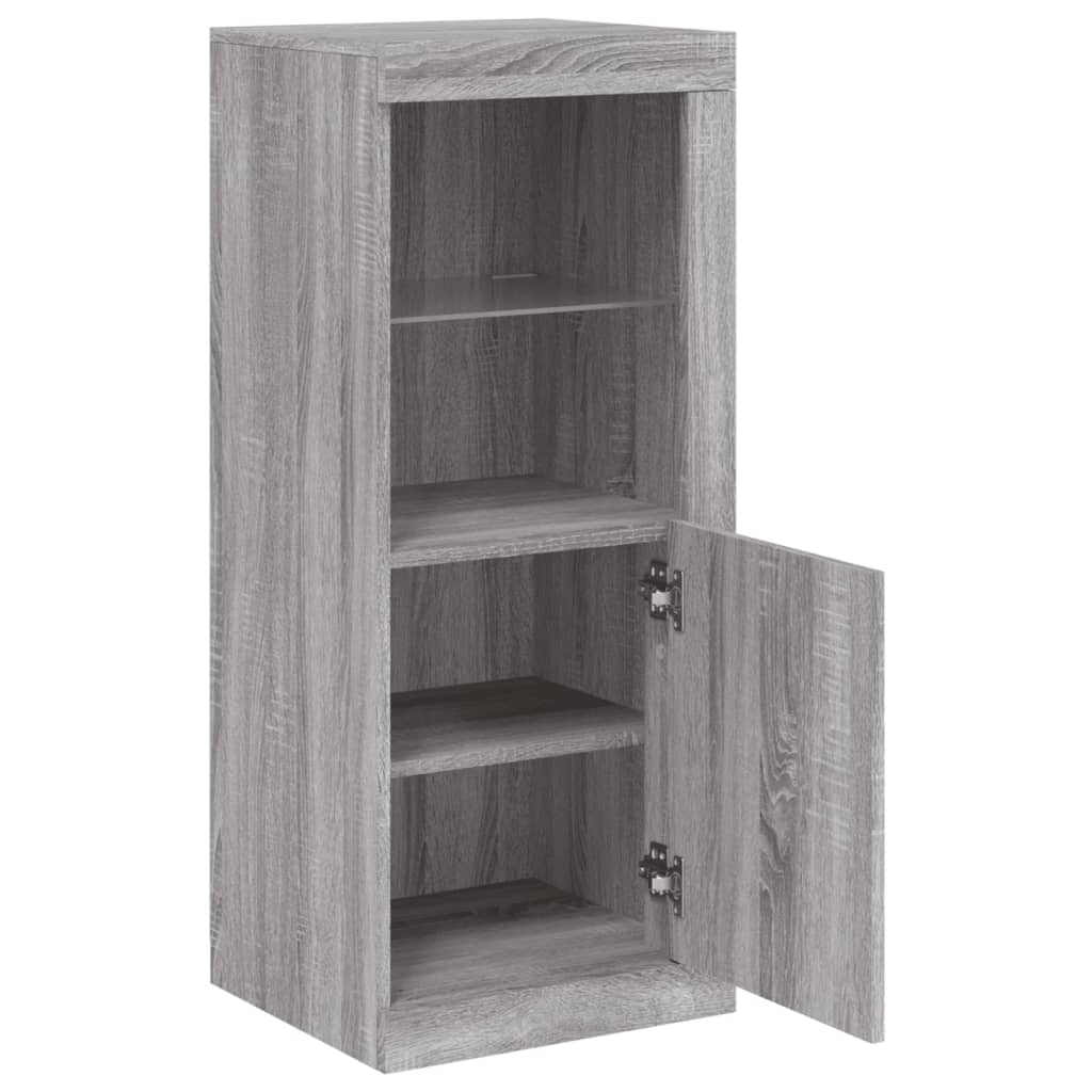 Příborník S Led Osvětlením Šedý Sonoma 41 X 37 X 67 Cm