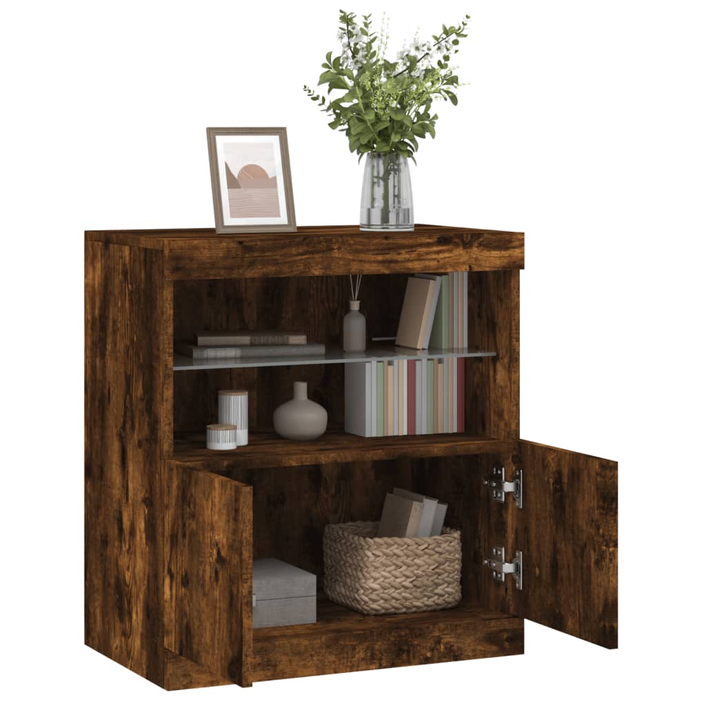 Příborník S Led Osvětlením 60 X 37 X 67 Cm
